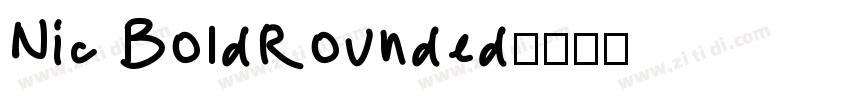 Nic BoldRounded字体转换